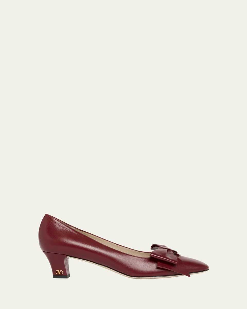 Bowow Leather Bow Pumps